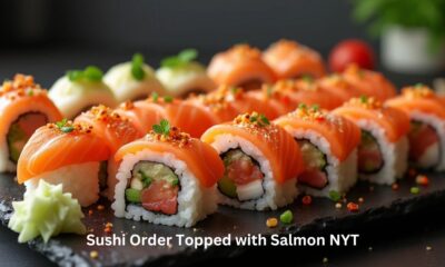 Sushi Order Topped with Salmon NYT