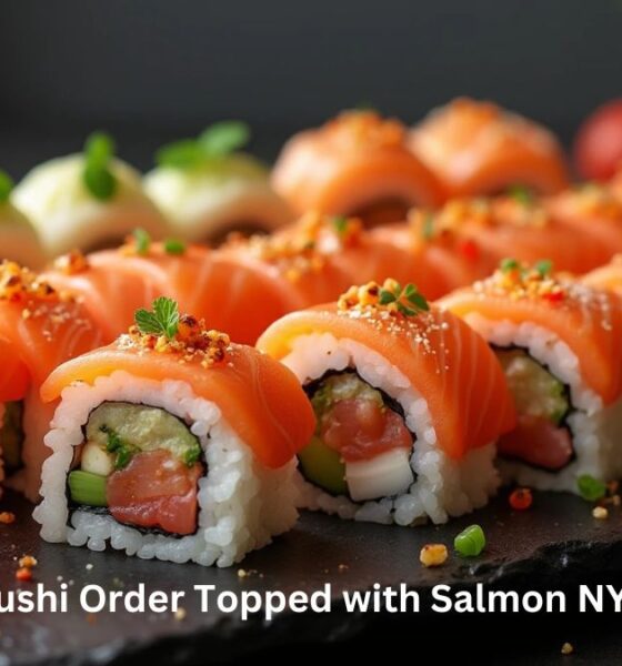 Sushi Order Topped with Salmon NYT